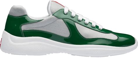 green and white prada shoes.